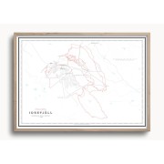 Cykelkarta Idre 70x50cm Dapa Maps